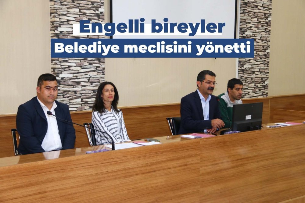 Belediye meclisini Engelli bireyler yönetti