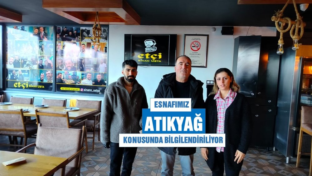 Belediyemiz, atık yağ konusunda ilçe esnafını bilgilendiriyor