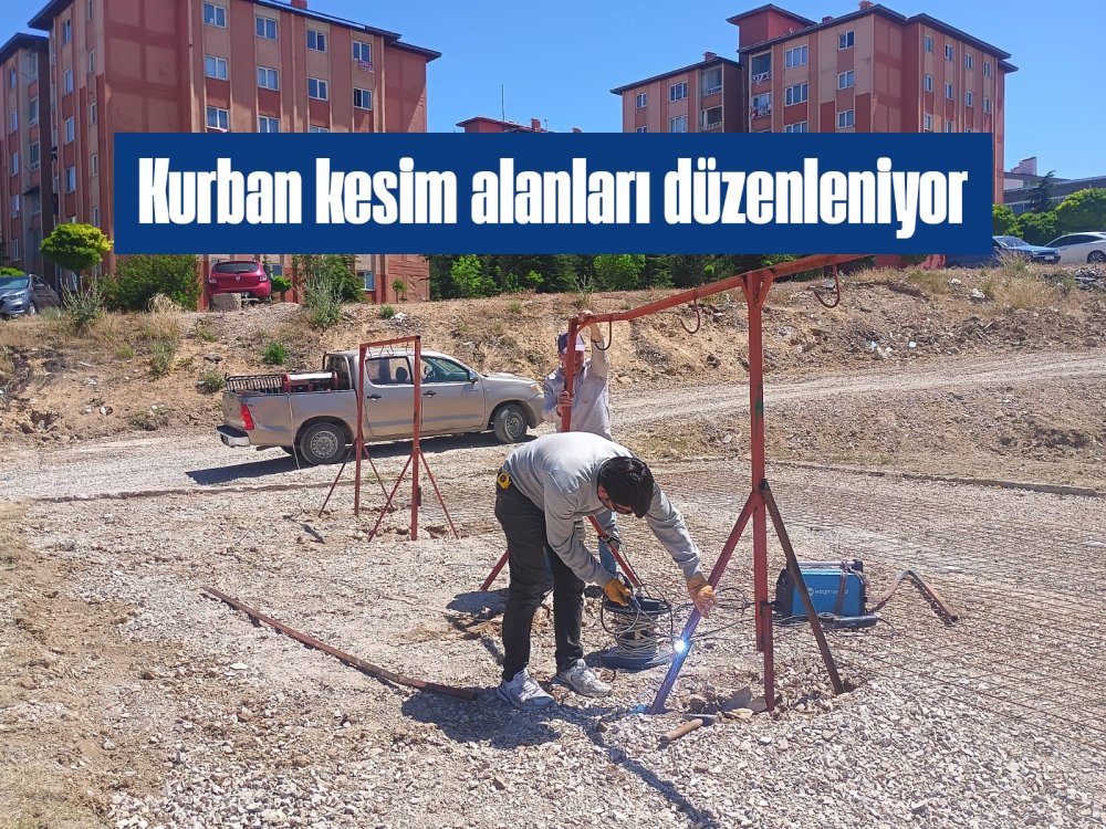 Edremit’te kurban kesim alanlarında hazırlıklar tamamlandı