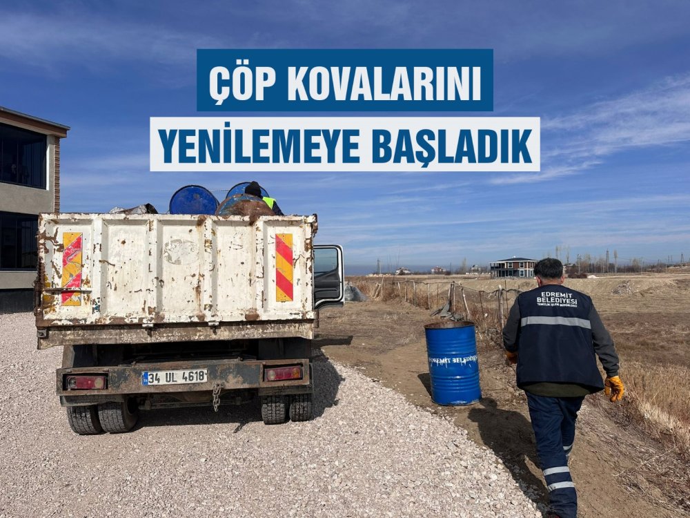 İlçe genelinde çöp kovası dağıtımına başladık